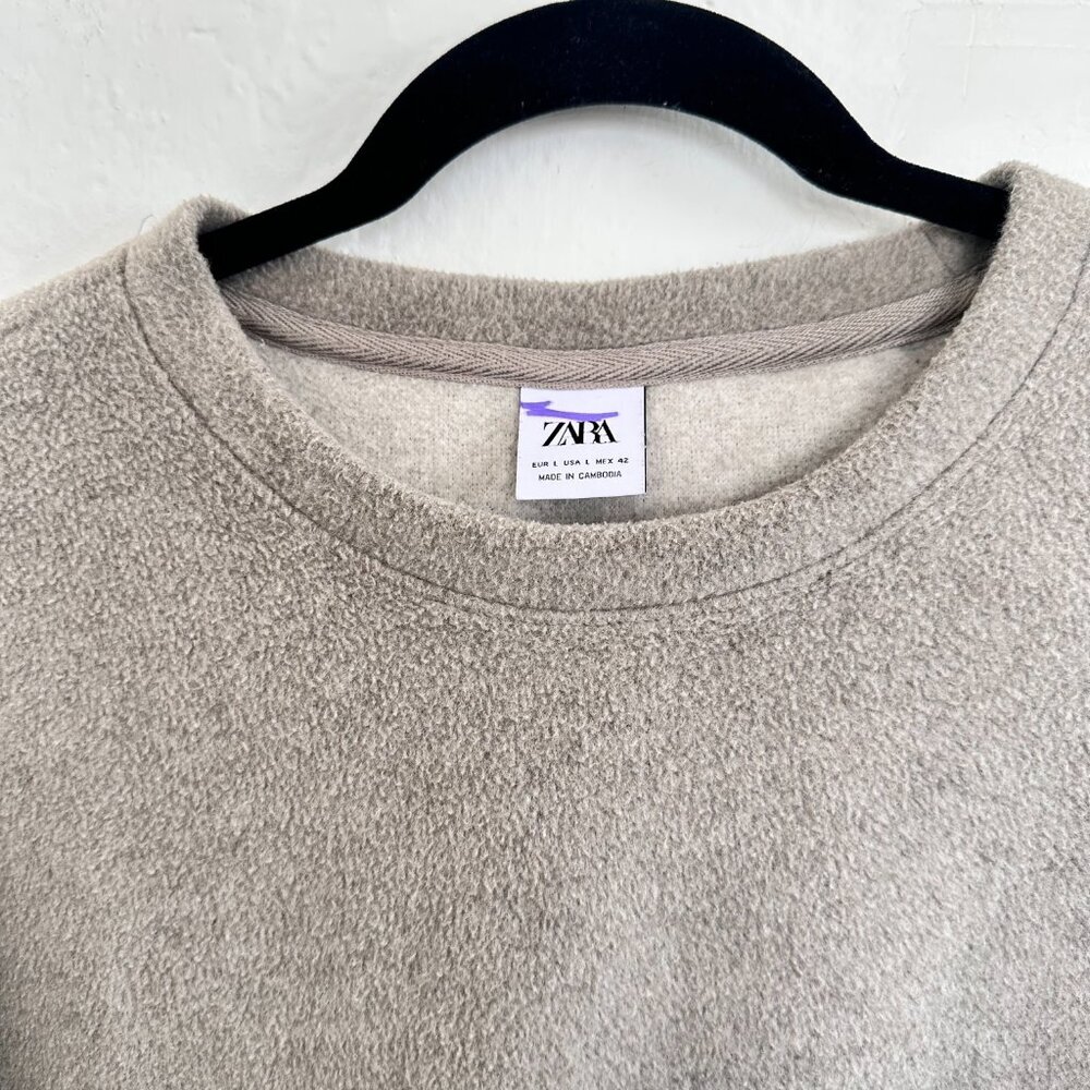 Zara Crewneck Sweatshirt Men's Size Large - Picture 2 of 5